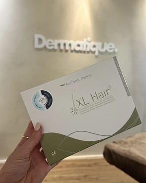 Verpakking XL Hair voor de behandeling van haaruitval bij Dermatique