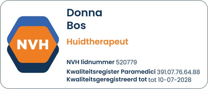 Lid van de Nederlandse Vereniging van Huidtherapeuten